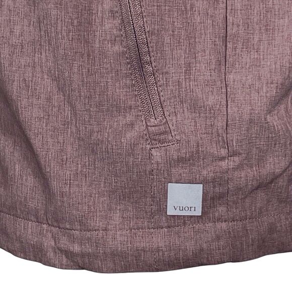 VUORI Women's Outdoor Trainer Shell Jacket Size XS Hooded Full Zip Brown # VW501 - Picture 13 of 16